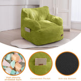 MAXYOYO Kids Bean Bag Chair, Stuffed Toddler Bean Bag Sofa with Filler Bean Bag Chair for Boys and Girls, Green