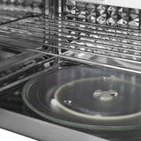 ZLINE 30" Recirculating Over the Range Convection Microwave with Traditional Handle and Charcoal Filters in Fingerprint Resistant SS MWO-OTRCFH-30-SS