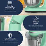 Plum Chef 5.5QT & 4.5QT Dual Bowls Stand Mixer, 12-Speed Tilt-Head Food Mixer for 4 to 6 family, Dough Mixer with Stainless Steel Bowls, Dough Hook, Flat Beater, Whisk included, Light Blue