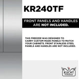 Kucht 24" Built-In Panel Ready Refrigerator Column KR240TR
