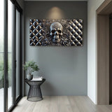 3D Rose And Skull Wall Art IV