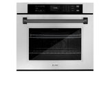 ZLINE 30" Autograph Edition Professional True Convection Single Wall Oven, Air Fry, Self Clean, Stainless Steel, Matte Black WASZ-30-MB