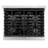 ZLINE 30" Paramount Gas Rangetop Stainless Steel Champagne Bronze SRTZ-30-CB