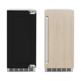 ZLINE 15" Touchstone Clear Cube Ice Maker Drain Pump Panel Ready Door ICCDP-15