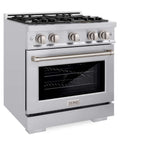 ZLINE 30" Select Dual Fuel Range Gas Cooktop Electric Convection Oven Stainless Steel HDR30