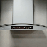 CIARRA 30 Inch Black Glass Wall Mount Range Hood, 650 CFM 3-Speed Extraction, Wave & Touch Control Kitchen Hood CAB75502-N-OW