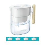 Waterdrop Chubby 10-Cup Water Filter Pitcher with 4 Filter, NSF Certified,200 Gal, Reduces PFAS, PFOA/PFOS, Chlorine, BPA Free, 5X Times Lifetime