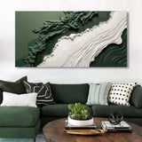 Green Rivers Abstract Wall Art VI