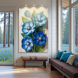 Blue Blossom Bouquet Wall Art