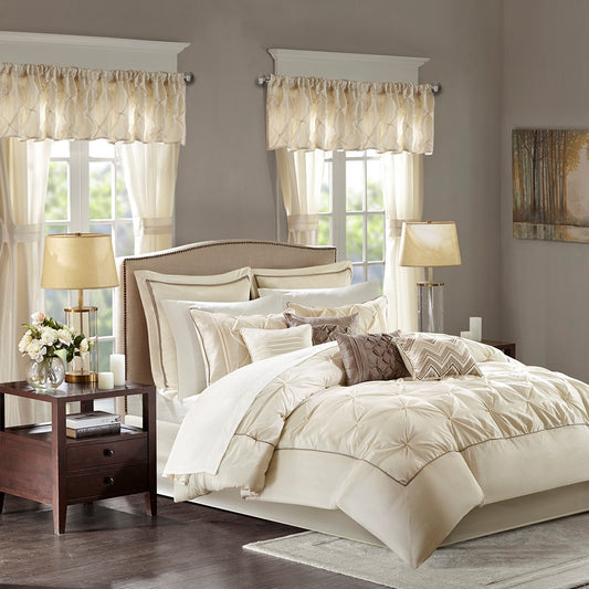 24-Piece Room-in-A-Bag Transitional Complete Set, Ivory