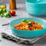Kook Ceramic Pasta Bowls 40 oz, Set of 4