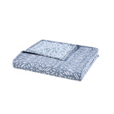 4 Piece Oversized Reversible Matelasse Quilt Set, Blue