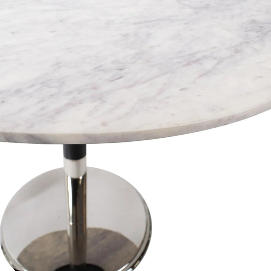 Micca Bistro Table in White Marble