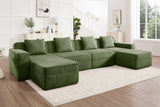 MARTHA 153" 4-Seater Sofa with 2 Ottomans