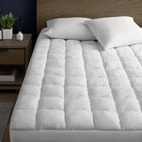 Overfilled Down Alternative Mattress Pad, White