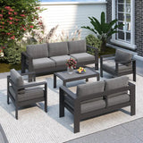 5 Pieces Aluminum Patio Furniture Set