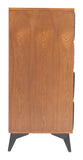Zarif Chest Black & Walnut