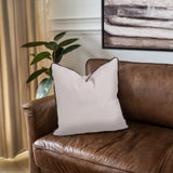 20 x 20 Outdoor Pillow with Dec Cord- Seascape Sand- Poly Insert