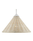 Basket White Swing-Arm Wall Sconce