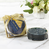 Under the Stars Glass Coaster with Holder (Set of 6)