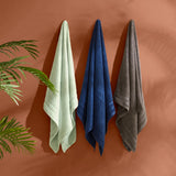 400GSM Plush Terry Quick Dry 100% Cotton Towel Set, Seafoam