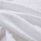 Essential Shawl Collar Cotton Terry Bath Robe, White