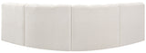 Arc - Boucle Fabric 4 Piece Corner Modular Sofa