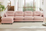 MOLLY 140" 4 Seater Sofa with 1 Ottoman