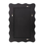 Maya Rectangular Waved Edge Mirror in Glossy Navy