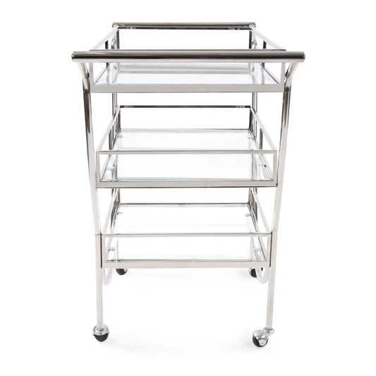 Stainless Steel Bar Cart on Castors