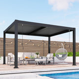 Aluminum Pergola with Adjustable Louvered Roof