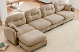 MOLLY 140" 4 Seater Sofa with 1 Ottoman