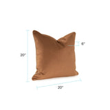 Qivuit Brown 20x20 Poly Filled Pillow