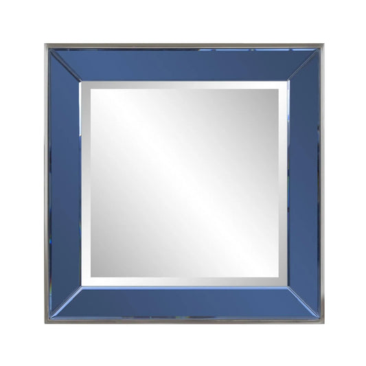 Square Devon Mirror in Blue
