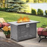 Wholesale 41.7" 50,000 BTU Propane Fire Pit Table with Lid & Cover