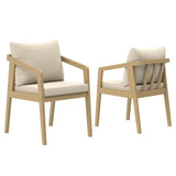 Acacia Wood Patio Dining Chairs