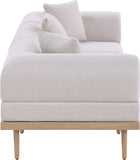 Laguna - 3 Piece Resilient Water Resistant Fabric 106.5" Upholstered Outdoor Patio Modular Sofa