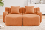ROMA 82.7" Loveseat with 2 Ottomans