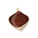 Sharma Crimson Gold Shallow Leaf Bowl- Small