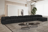 Ames - 7 Piece Boucle Fabric Modular L-Shaped Sectional