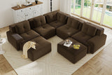 CORDELIA 116" 5-Seater Sectional with 2 Ottomans