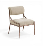 Bastille - Upholstered Dining Side Chair (Set of 2) - Bronze Frame