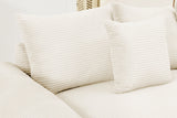 DESEO 170" 4-Seater Sofa with 2 Ottomans