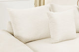 DESEO 170" 4-Seater Sofa with 1 Ottoman
