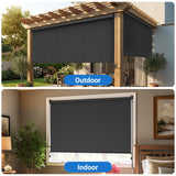 10' W X 8' H Outdoor Roller Shade with 95% Uv Protection