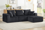 KALEN 103" Corduroy Right Chaise Sofa