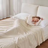 Wholesale Grid Patterned Microfleece Blanket, Taupe