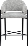 Dame - Fabric Upholstered Counter Stool (Set of 2)