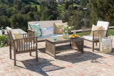 LOVEN Outdoor 4-Piece Chat Set