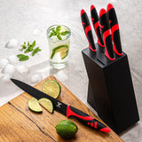 Moss & Stone 7-Piece Kitchen Knife Set with Block